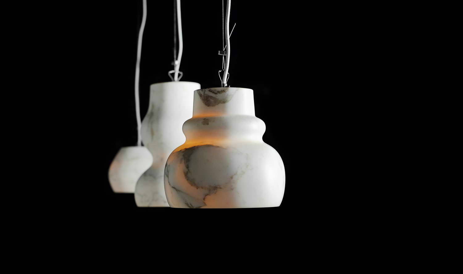 Wenthwort - lampada in marmo a sospensione